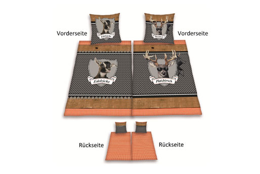 Bettzeug guter schlaf in bettwäsche aus biber, baumwolle, satin ...
