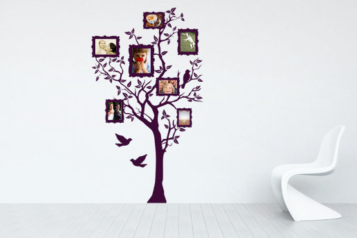Wandtattoos als kreative dekoration im wohnzimmer