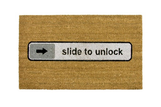 Fußabtreter Slide to unlock